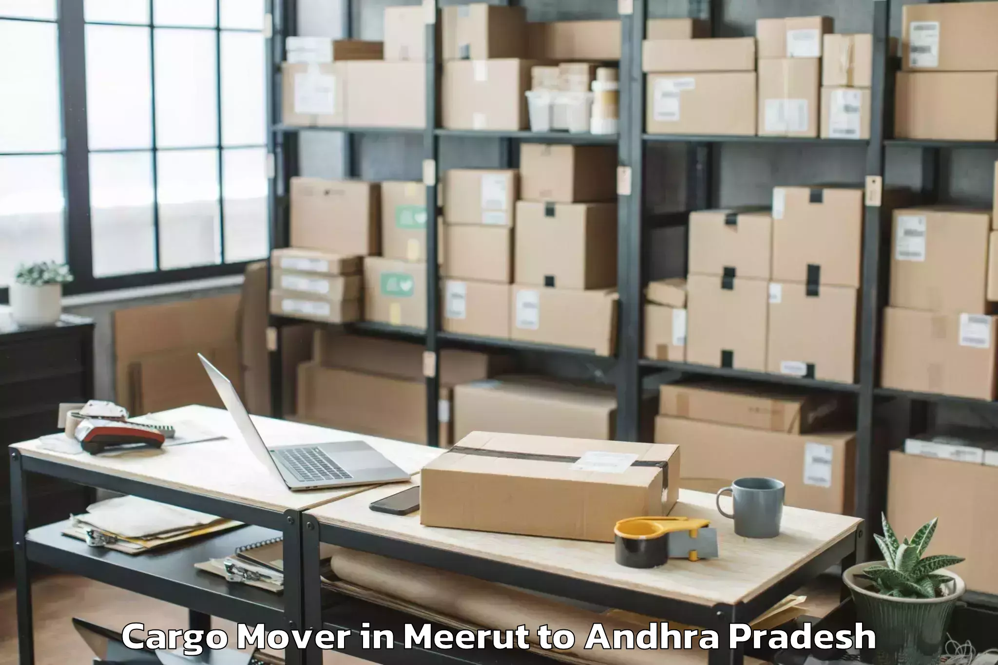 Top Meerut to Chittamuru Cargo Mover Available